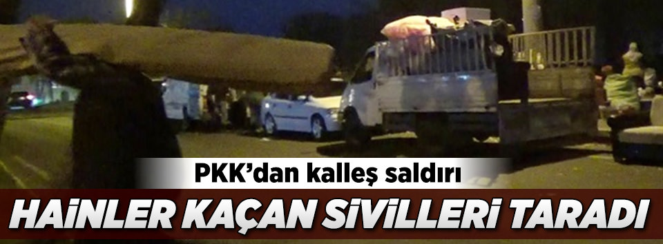 Hainler Silopi’den kaçan sivilleri taradı