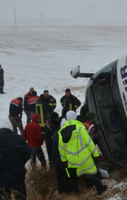 Kırşehir'de katliam gibi kaza