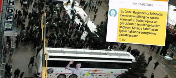 HDP’den işçilere tehdit mesajı