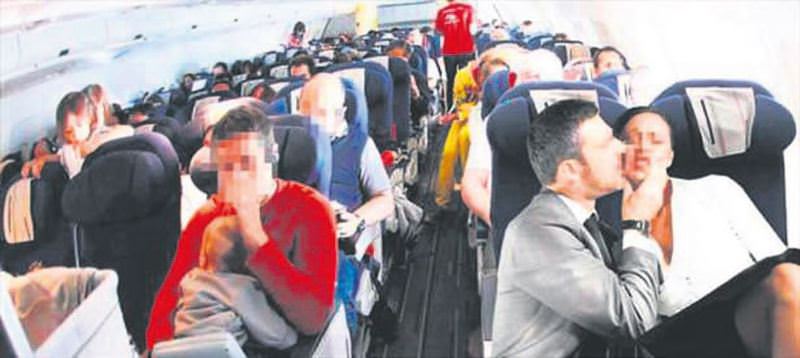 Uçak sapığına tahliye