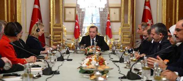 Cumhurbaşkanı Erdoğan ABD heyetiyle görüştü