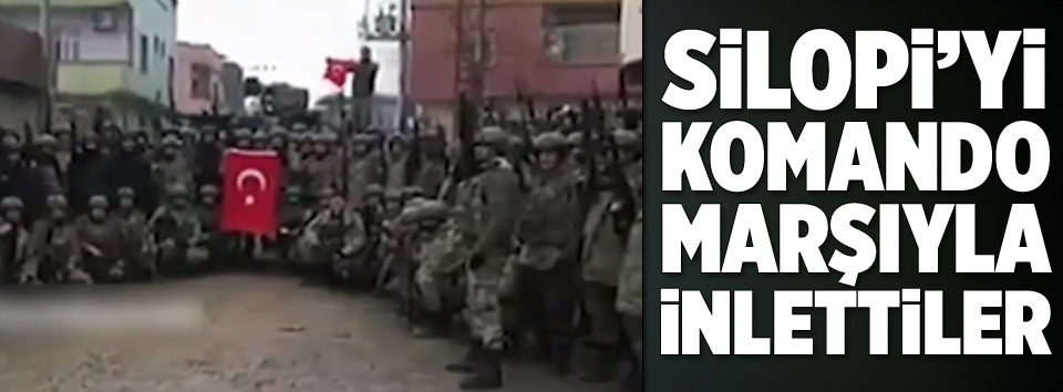 Silopi’yi komando marşıyla inlettiler