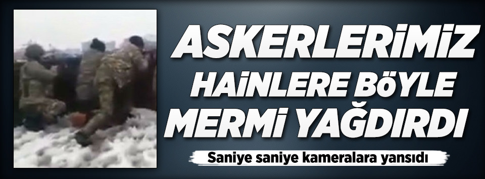 PKK’lı teröristlere kurşun yağmuru! İşte o anlar...