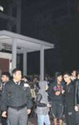 Üniversitede korkutan yangın