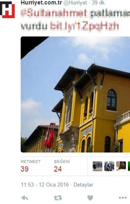 Hürriyet terör saldırısını fırsata çevirdi