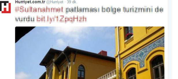 Hürriyet terör saldırısını fırsata çevirdi