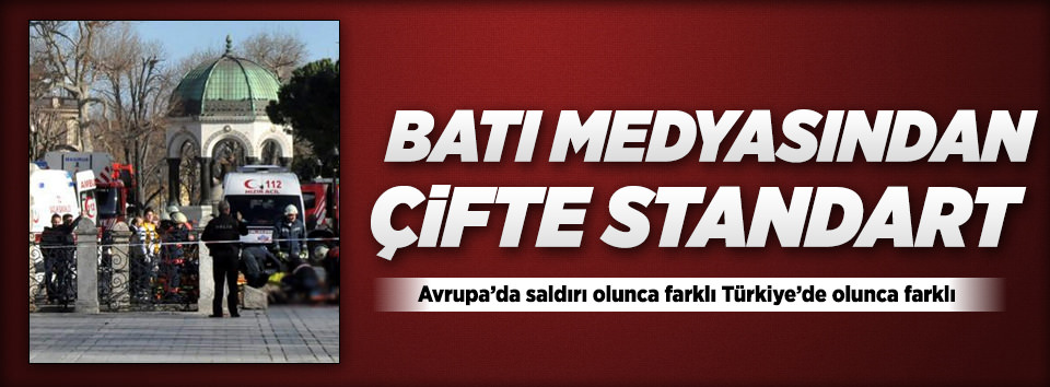 Avrupa medyasından terör saldırılarında çifte standart