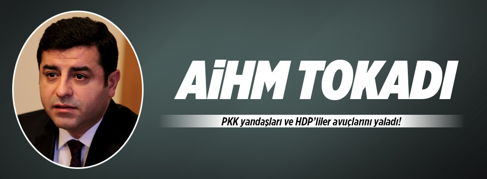 HDP’ye AİHM tokadı!