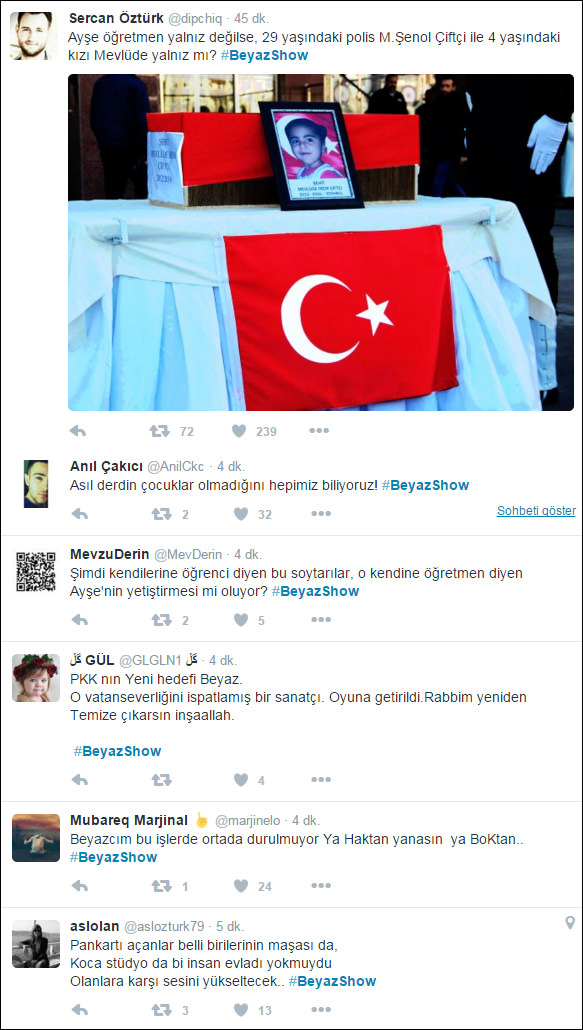 Beyaz Show'u PKK yandaşları bastı!