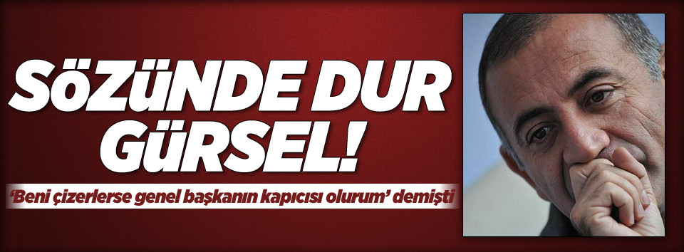 Cumhurbaşkanı'ndan Gürsel Tekin hakkında suç duyurusu-1