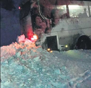 1461 Trabzon otobüsü büyük tehlike atlattı