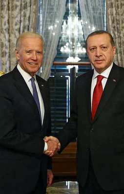 Erdoğan Biden'ı kabul etti