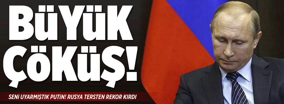 Büyük çöküş! Rusya tersten rekor kırdı