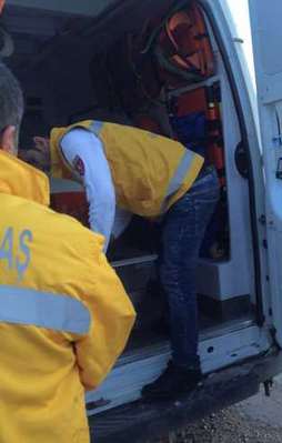 112 acil personeli donmaktan son anda kurtarıldı