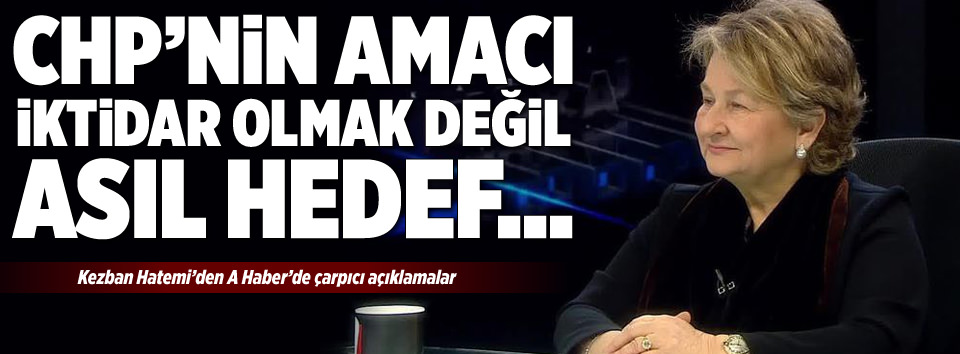 CHP’nin asıl hedefi Erdoğan
