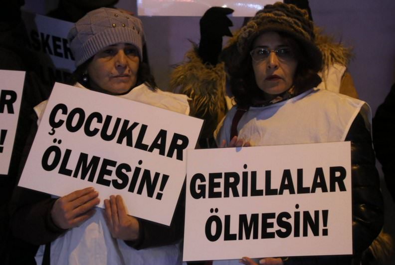 PKK sevici dernekten "Gerillalar ölmesin" eylemi