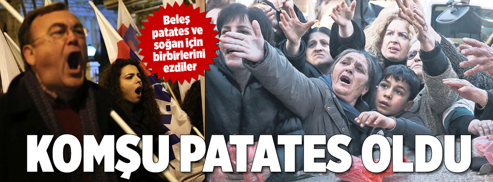 Komşu patates oldu