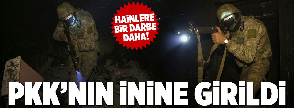 Asker PKK’nın tünellerine girdi