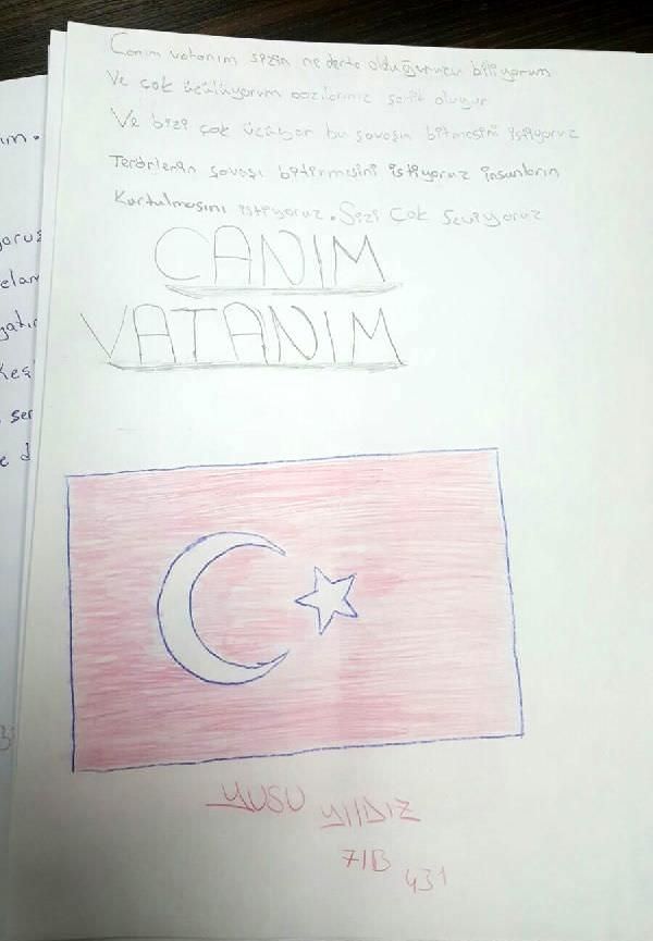 Küçük öğrencilerden Mehmetcik'e 'Umut mektupları'-4