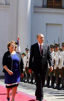 Cumhurbaşkanı Erdoğan Şili'de