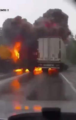 Feci kaza böyle görüntülendi!