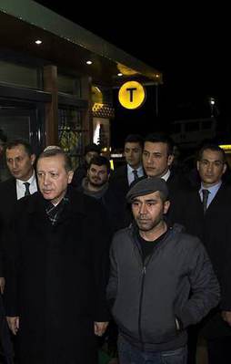 Erdoğan esnafla sohbet etti