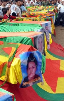 Terör örgütü PKK'nın cenaze oyunu