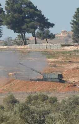 Fırtına obüsleri PYD bölgesini vurdu