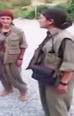Kürt nineden kadın teröriste tokat gibi yanıt!