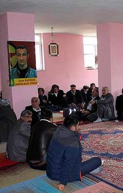 Terörist için camide taziye yeri açtılar