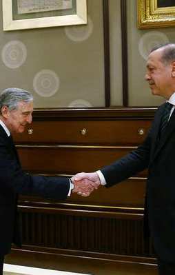 Beştepe'de sürpriz kabul