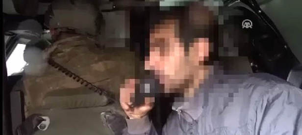 Teslim olan teröristler polis aracından anons yaptı