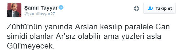 Şamil Tayyar'dan imalı tweet-1