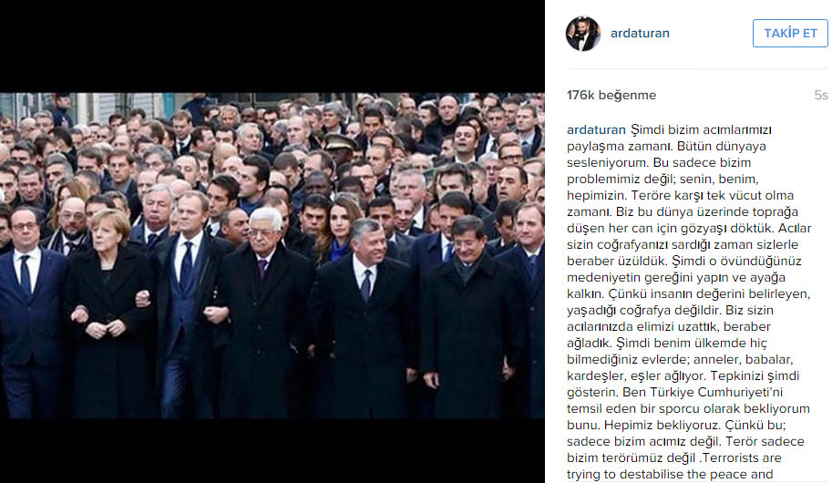 Arda Turan'dan Avrupa'ya tarihi çağrı-1