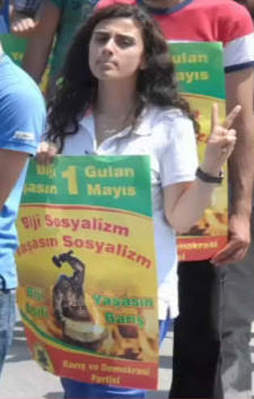 Kadın teröristin görüntüleri ortaya çıktı