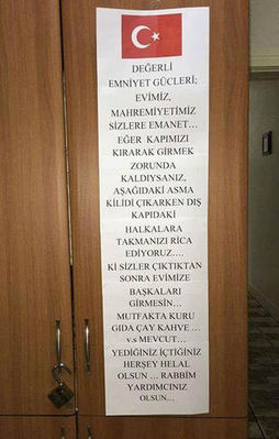 Bu not polisi duygulandırdı