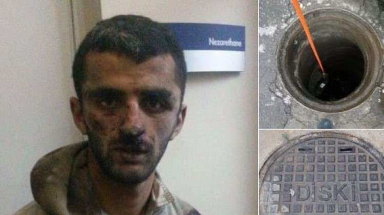Kanalizasyona saklanan PKK'lı pislik yakalandı-1