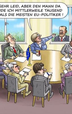 Alman karikatürist Erdoğan'ı böyle çizdi!