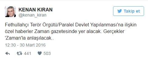 Zaman'ın Genel Yayın Yönetmeni belli oldu!-1