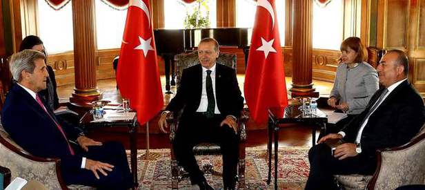 Cumhurbaşkanı Erdoğan Kerry ile görüştü
