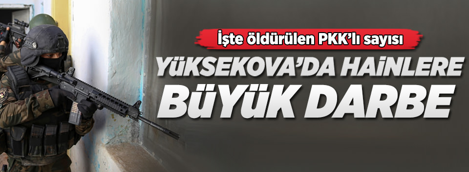 Yüksekova’da PKK’ya büyük darbe