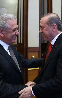 Cumhurbaşkanı Erdoğan, AB Komiseri’ni kabul etti