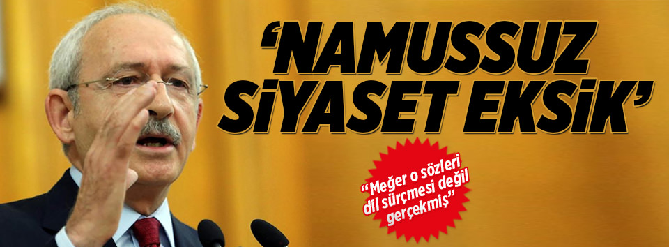 Meğer gaf değil gerçekmiş!