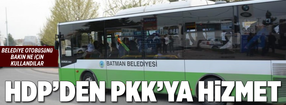 Belediye otobüsleri terörist cenazesinde