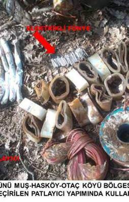 Muş'ta 4 ton patlayıcı ele geçirildi