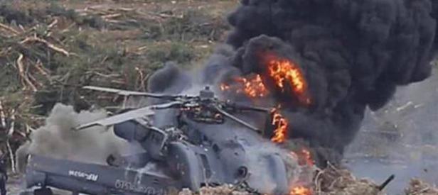Suriye’de Rus helikopteri düştü