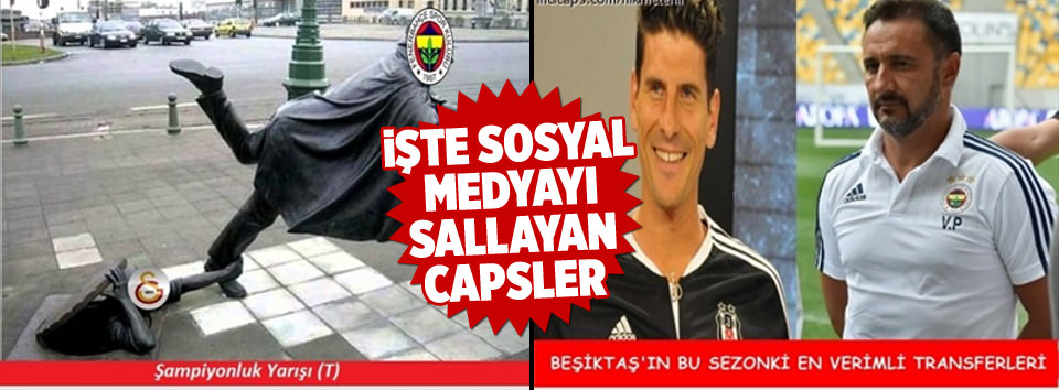 Derbi caps’leri sosyal medyayı salladı