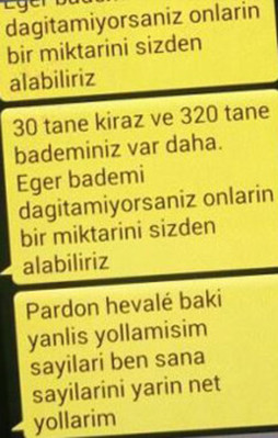 Teröristlerin şifreli mesajları ortaya çıktı