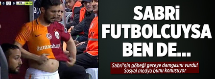 Sağdan değil göbekten geliyor