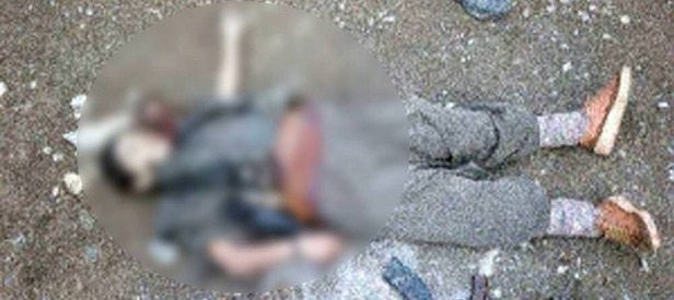 PKK öldürülen teröristlerin cesetlerini...
